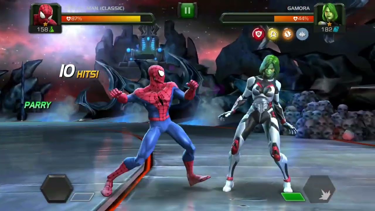 Marvel Contest of Champions: Gameplay | Spider-Man (Classic) Vs Gamora