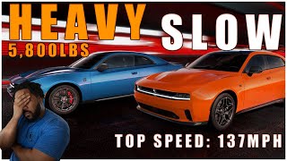 2025 Dodge Charger EV is 5,800LBS w/ TOP SPEED at 137MPH | HEAVY & SLOW as F**K!!!