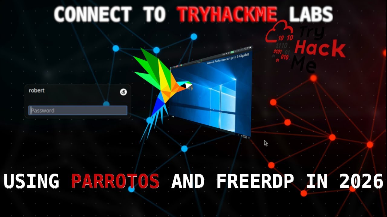 Connecting to Tryhackme Labs using ParrotOS and FreeRDP in 2026!
