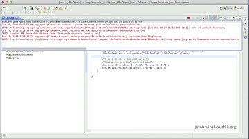 Spring Tutorial 7   Performing Write Operations with JdbcTemplate