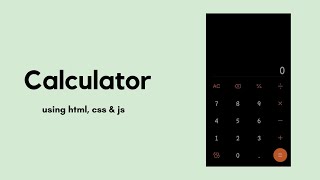 Creating Calculator using HTML , CSS, JavaScript | Dark and light Theme Code |  ASMR | INFINITY ZONE