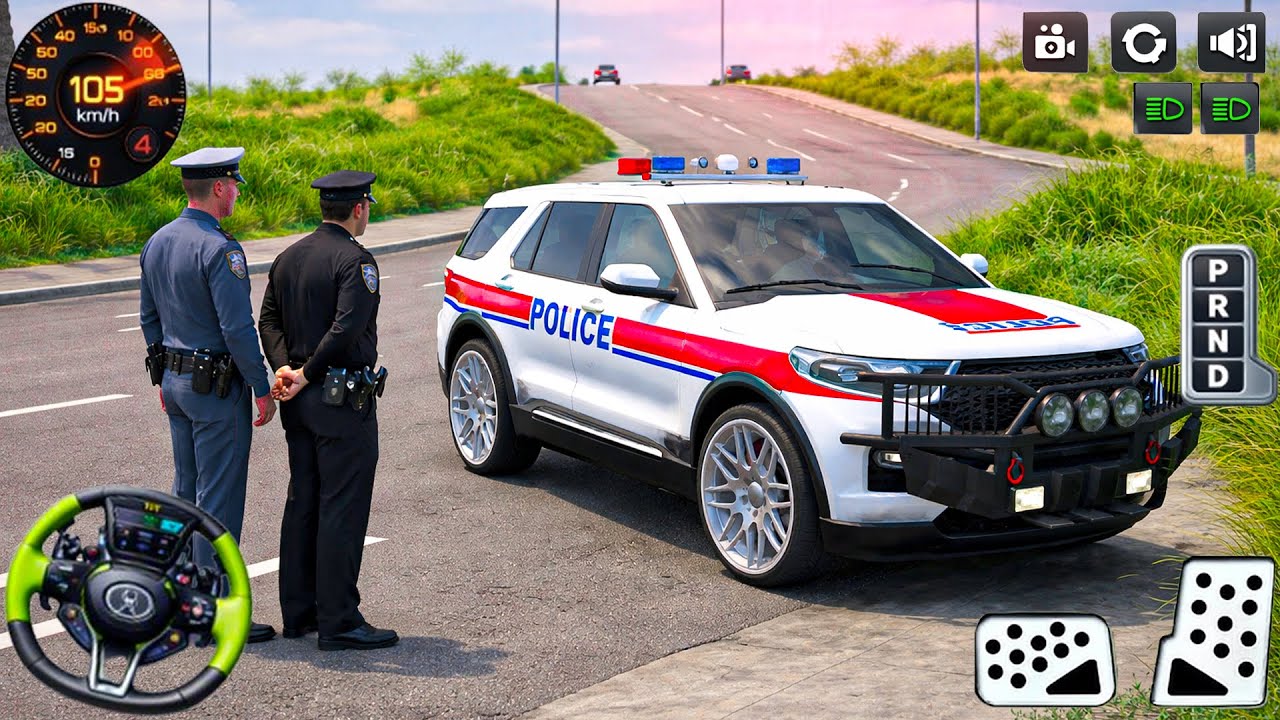 Police Car Driving Game 2026: Us cop simulator chase car in busy city - car game android gameplay