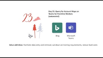 Day 23 of the 25 Days of flows | Send an Account Map to Microsoft Teams