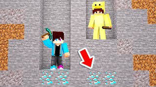 RIJK vs ARM Diamant Zoek CHALLENGE! (Minecraft) screenshot 5