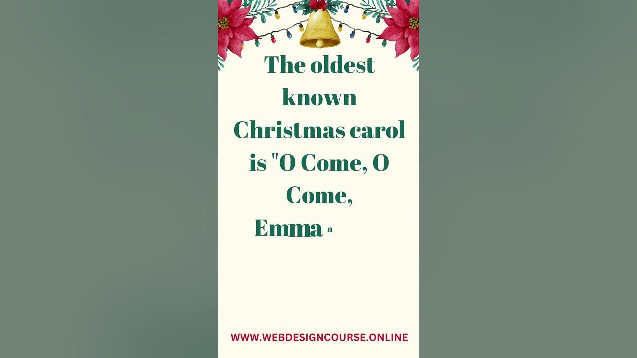 Christmas Facts About Christmas Carols YouTube
