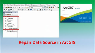 How to Repair data Source in ArcGIS