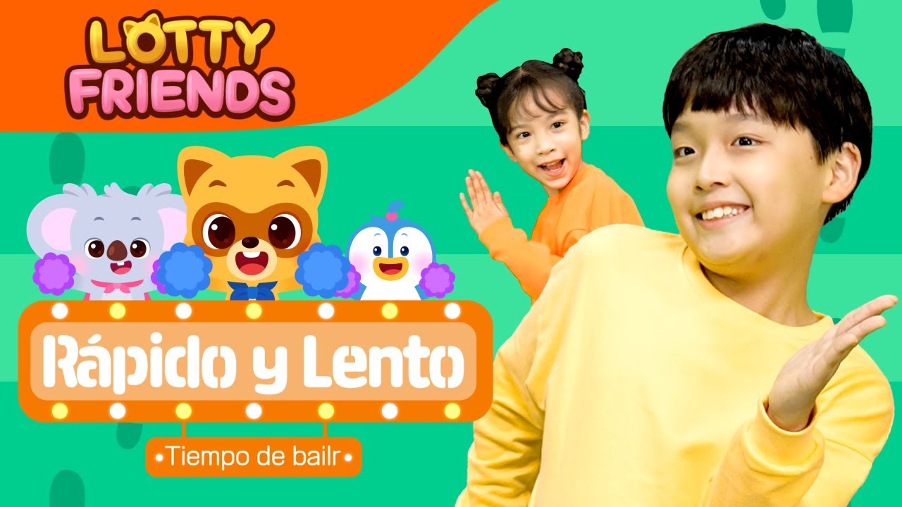 Rápido y Lento🐇🐢🎵 | Baila y Canta con Lotty | Baila con Ritmo | Ejercicios para Niños