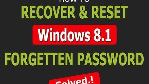 How to Reset Windows 8.1 password with Hirens