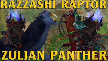 Swift Zulian Panther & Armored Razzashi Raptor Drop Guide! Zul