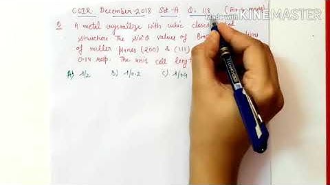 Solid State Question Csir December 2018