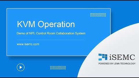Demonstration of KVM operation of the latest control room collaboration system in 2021