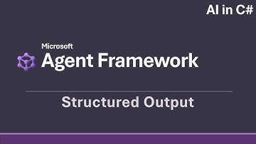 Microsoft Agent Framework - Structured Output [AI in C#]