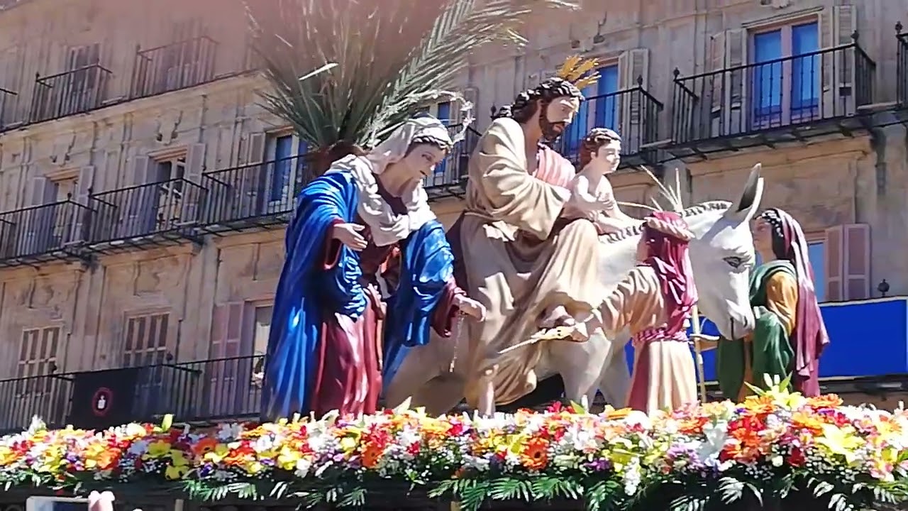 La Borriquilla en la Plaza Mayor Salamanca 2023.(Parte 2).
