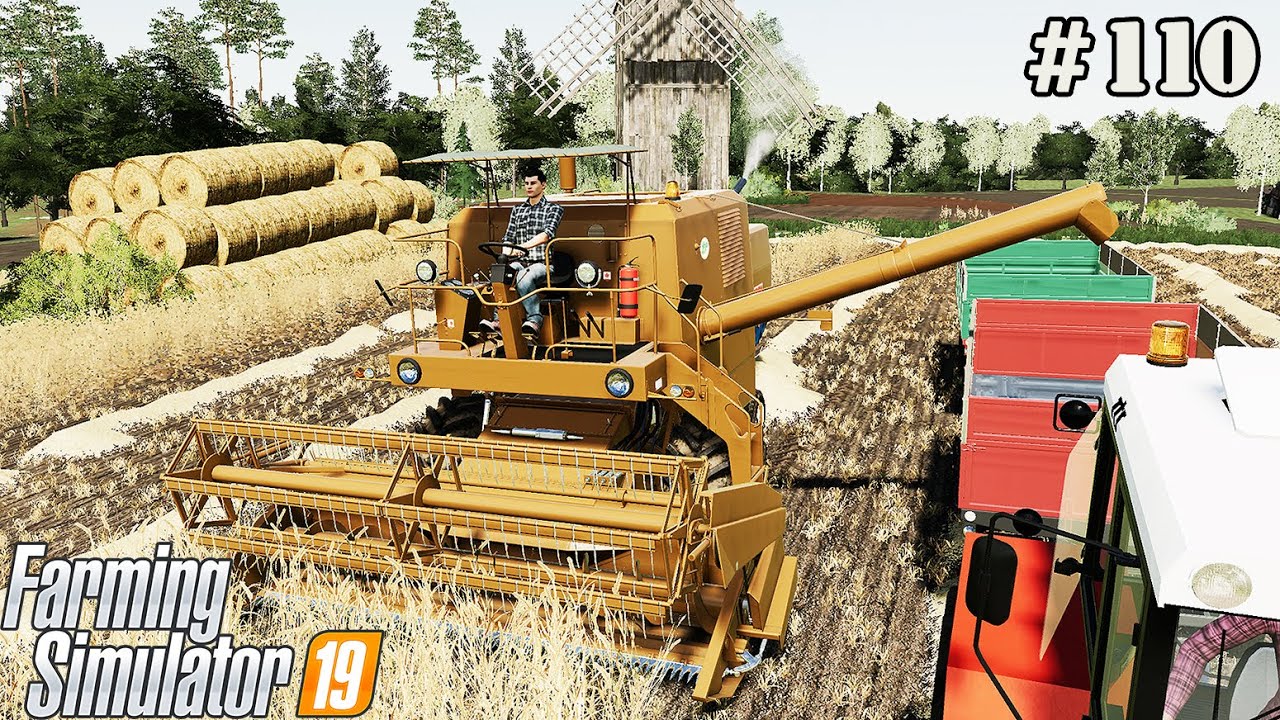 FS 19 |OLD FARM| We start harvesting wheat. | Timelapse 