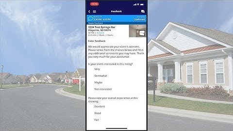 How To Leave Feedback with the ShowingTime Mobile App
