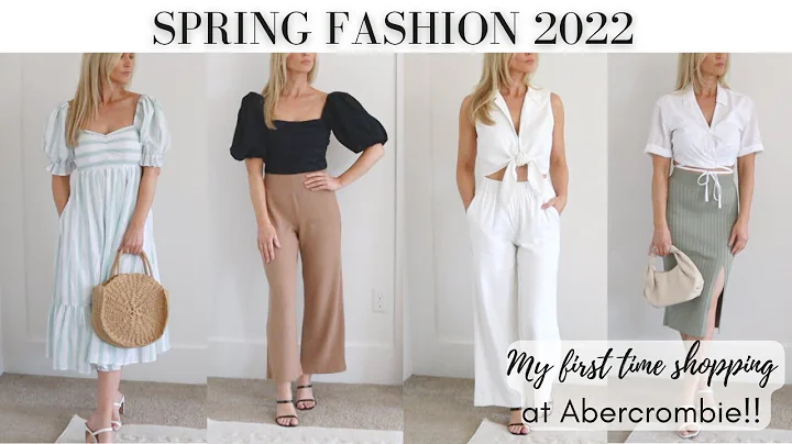 SPRING ABERCROMBIE & FITCH TRY ON HAUL 2022 | SPRI...