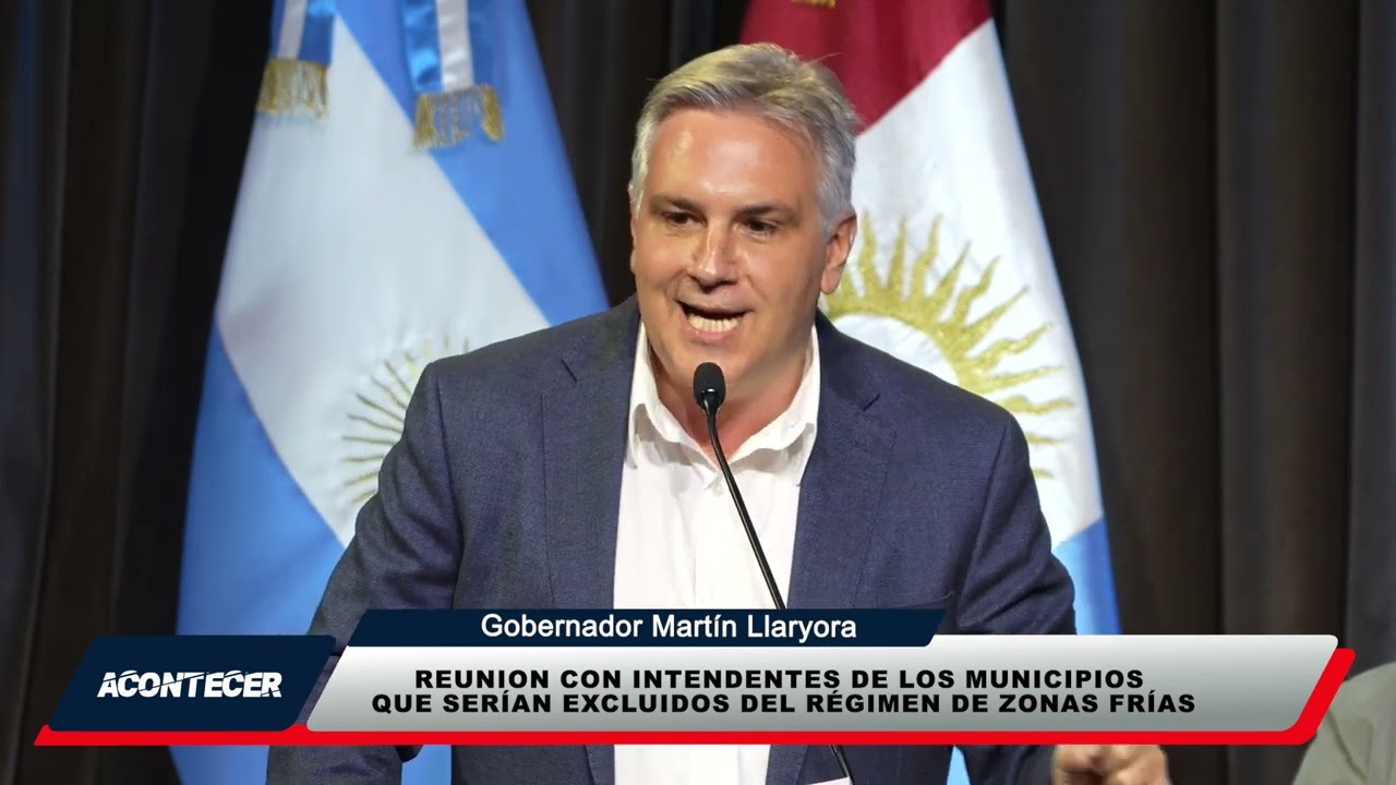Llaryora se reunió con intendentes de los municipios que serían excluidos del régimen de zona fría