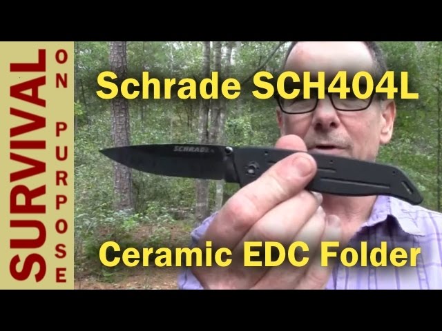 Review: Schrade ceramic folding knives /w carbon fiber handle (SCH405 and  SCH402L) 