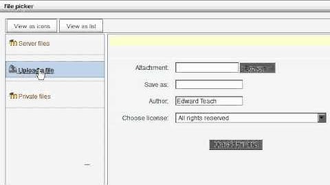 Moodle 2 Adding a File