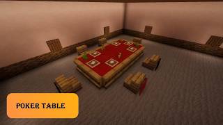 Minecraft Poker Table Build