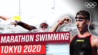 The highlights of the BEST marathon swimmers! 🏊🏼‍♂️🥇 | #Tokyo2020