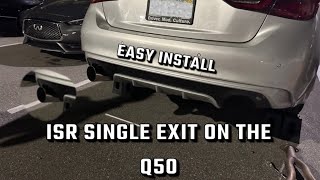 How to install Isr exhaust on q50 / flame map