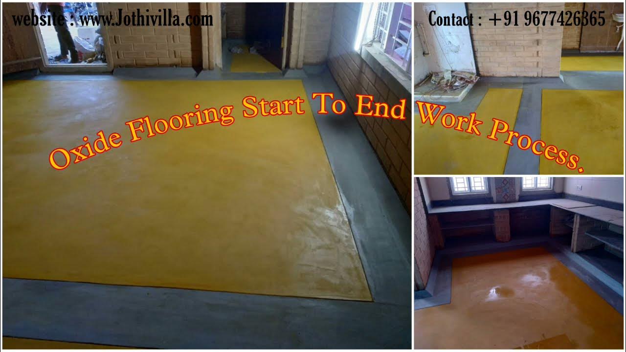 Oxide Flooring Start To End Work Process Oxide Flooring jothivilla Construction At