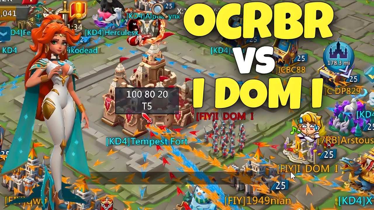 Lords Mobile - THE BEST EMPEROR CLASH AT K990. OCR VS DOM. BAD DAY TO ...
