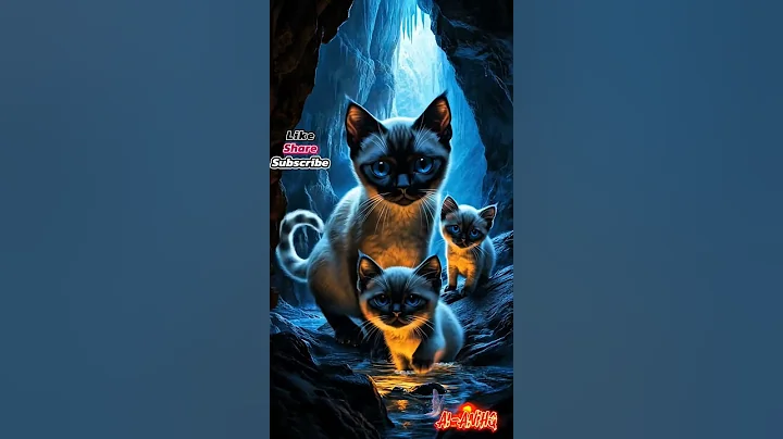 Video 9980991: siamese cat kitten, siamese cat cartoon, siamese cat family, siamese kitten animals