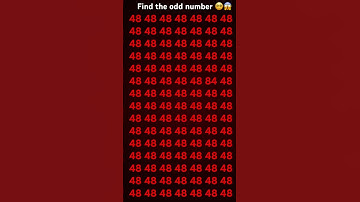 #quiz #maths #puzzle #mathematics #iqtest #odd numbers #eyes #puzzlegames  find the odd number