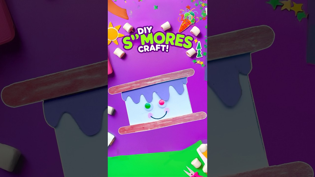 DIY Smores Craft 🍪 | Easy Marshmallows craft to do at home 