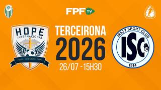 TERCEIRONA 2026 | HOPE X IRATY | RODADA 1, AO VIVO E DE GRAÇA