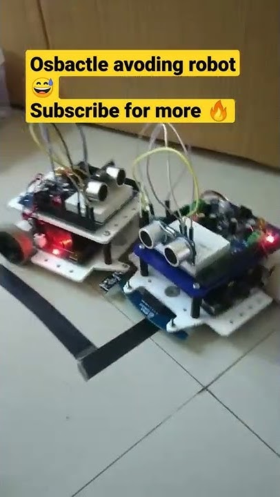 obstacle avoiding robot using Arduino Nano board and ultrasonic sensor ...