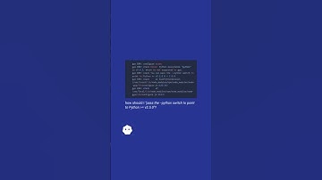 How to use a different version of python during NPM install? #shorts