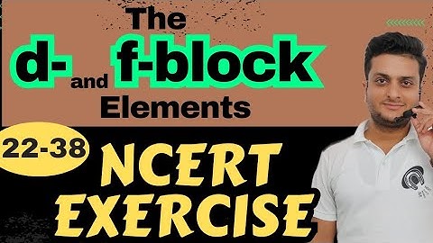 The d- and f- block elements|NCERT EXERCISE|Part-2 #dblockelements #ncertsolutions #kmno4 #k2cr2o7