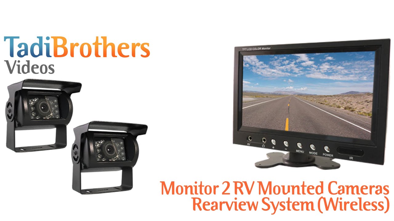 Wireless RV Backup Camera System with 2 cameras and monitor from www ...