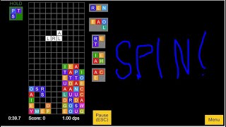 Scrabble Tetris - 4 unusual spins