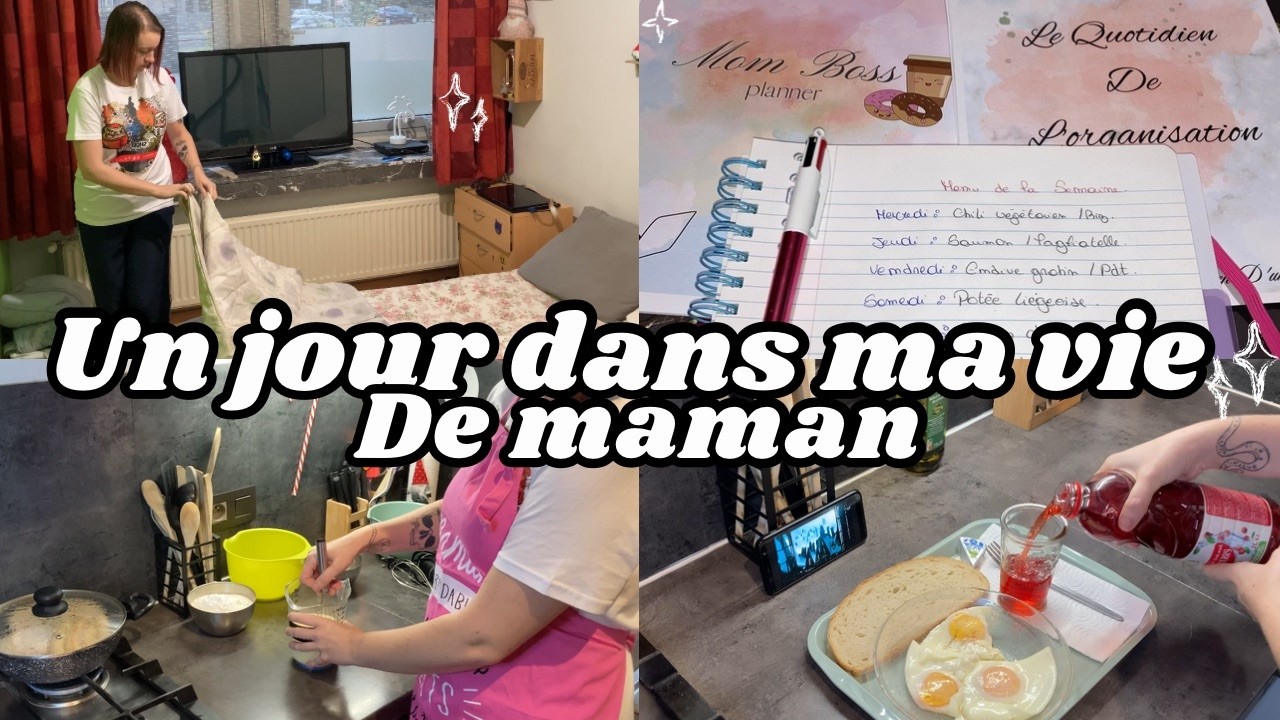 👩 un JOUR dans ma VIE DE MAMAN ÉPUISÉE 💞 Menus , Création Planner , Pancakes 🥞…