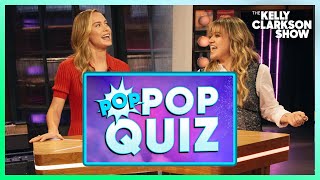 Brie Larson & Kelly Clarkson FaceOff In Pop Song Trivia