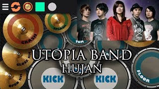 Utopia band - hujan | real drum cover ...