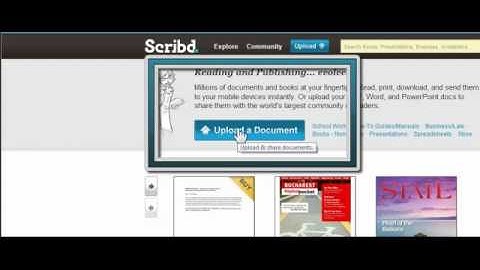 How to use the document sharing program Scribd