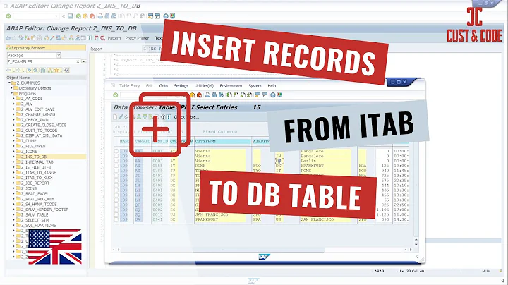 Insert Data from Structure or Itab to DB Table [english]