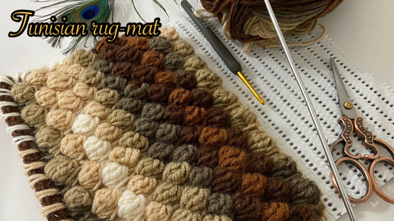 Новый дизайн, на нескользящем материале, вязание Tunus, ковер, половик, ковер, изготовление