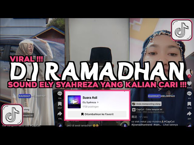 DJ RAMADHAN SOUND ELY SYAHREZA || RAHMAT MELIMPAH DAMAINYA KU RASAKAN VIRAL TIKTOK 2024 class=