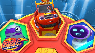 Spin the Robot Blaze Wheel #21 w/ AJ & Mega Bot! 👾 | Blaze and the Monster Machines