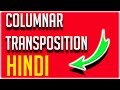 Learn Columnar Transposition Cipher in Hindi: Encryption & Decryption Explained π