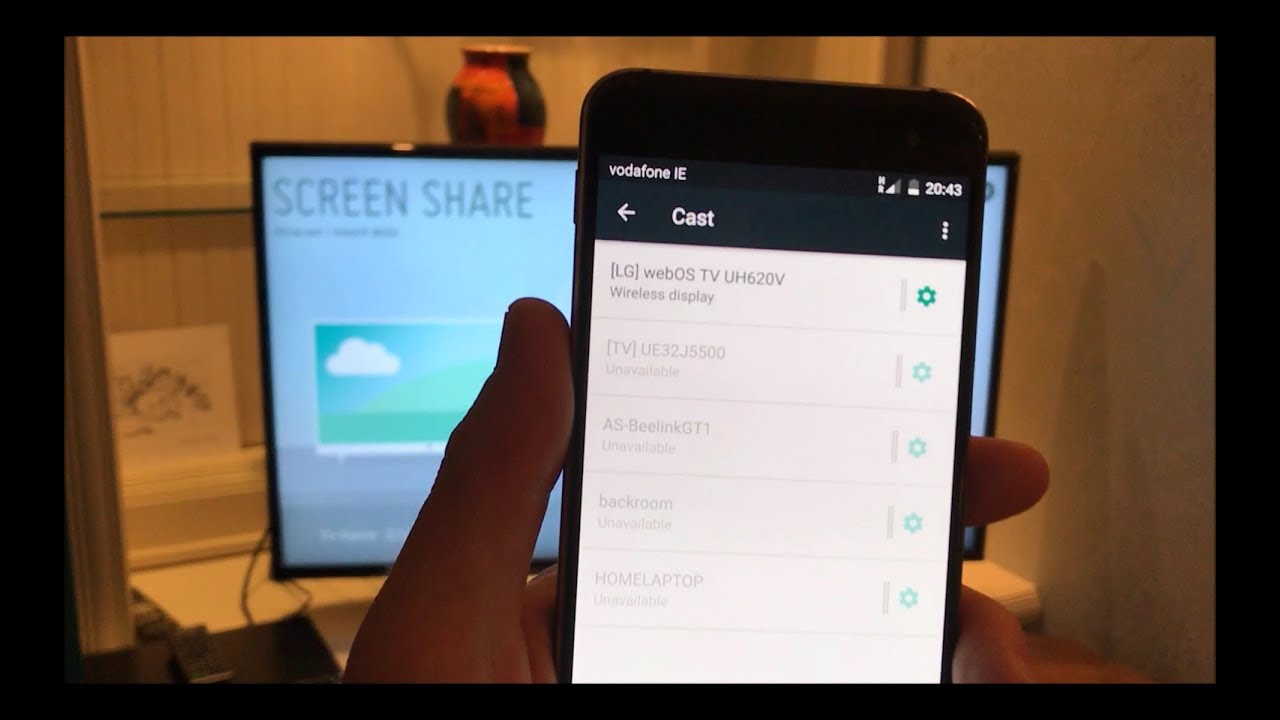 How To CAST Android Phone to LG TV using SHARE - YouTube