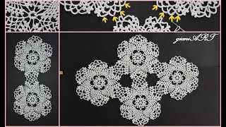 How to join Crochet Lace Doily/Round Motif | Tablecloth crochet Part 2