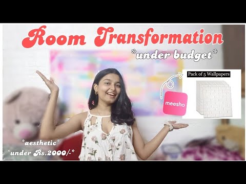 *Aesthetic* Room Transformation | *under Rs.2000* - YouTube