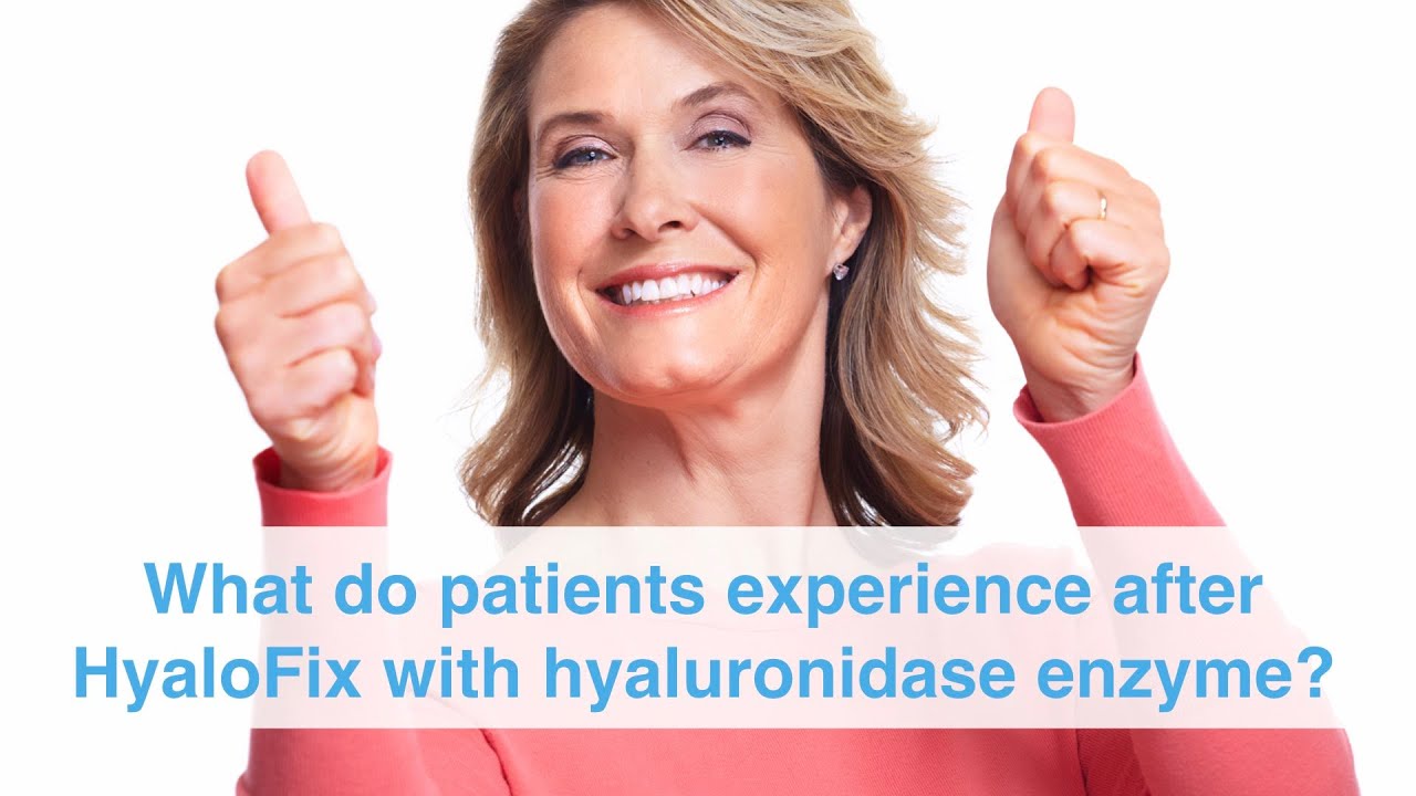 What do patients experience after HyaloFix with hyaluronidase enzyme